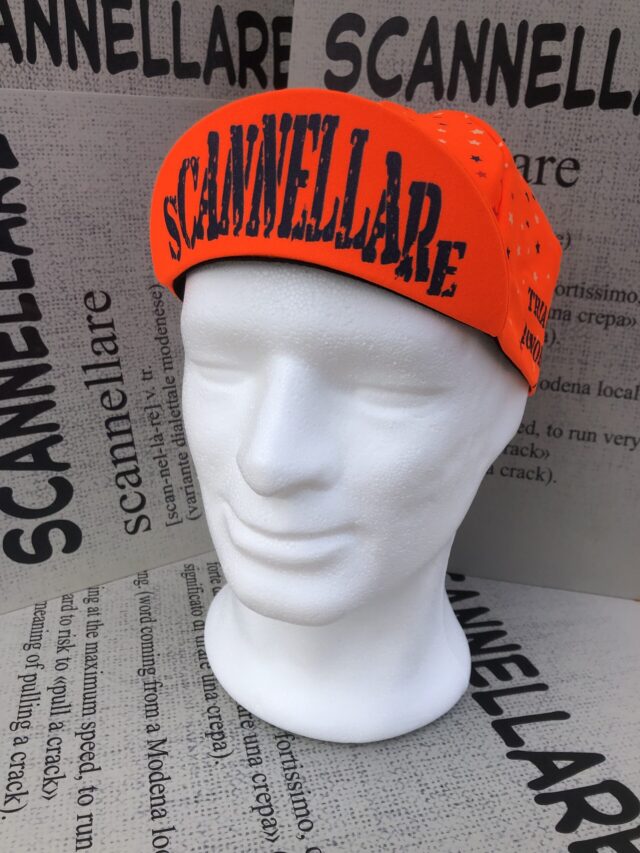 Cap ciclismo arancio