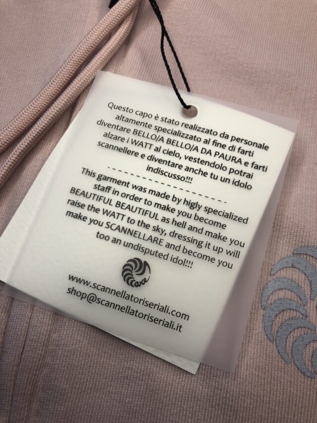 Felpa zip e cappuccio color rosa cipria - immagine 3