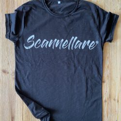 T-Shirt Scannellare nera uomo