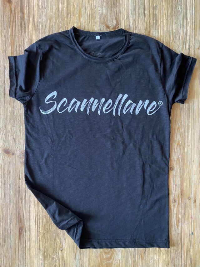 T-Shirt Scannellare nera uomo