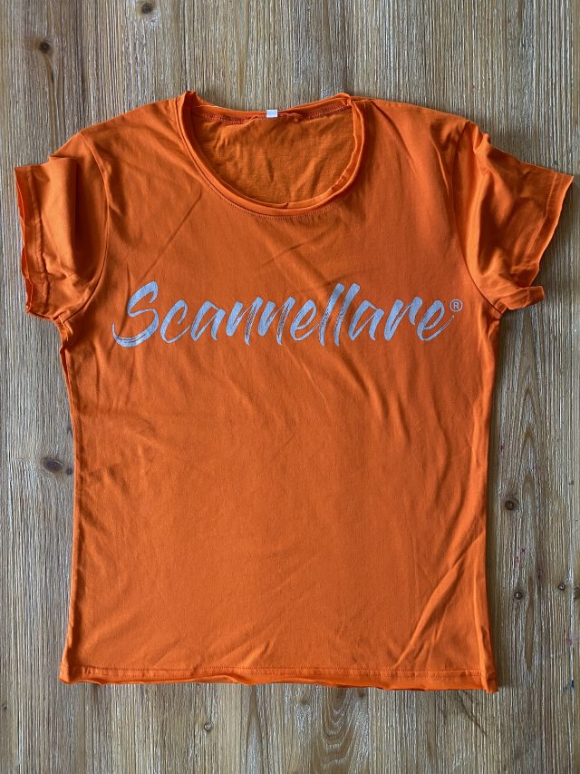 T-Shirt Scannellare arancio uomo