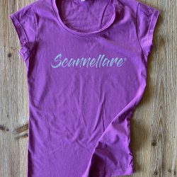 T-Shirt Scannellare lilla donna