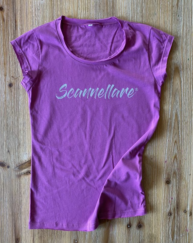 T-Shirt Scannellare lilla donna