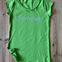 T-Shirt Scannellare verde donna