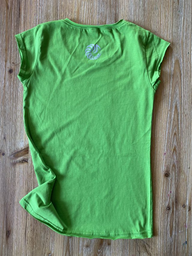T-Shirt Scannellare verde donna - immagine 2